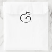 Cheshire Cat Runder Aufkleber (Tasche)