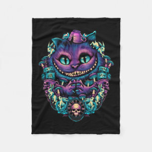 Cheshire Cat Shirt Alice im Wunderland Grafik  Fleecedecke
