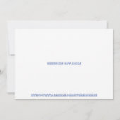 Cheshire Cat Smile Dankeskarte (Rückseite)