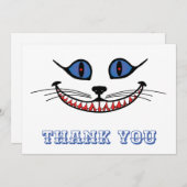 Cheshire Cat Smile Dankeskarte (Vorne/Hinten)