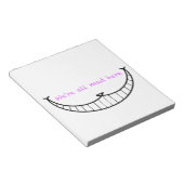 Cheshire Cat Smile Notizblock (angewinkelt)