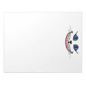 Cheshire Cat Smile  Notizblock (Vorderseite)