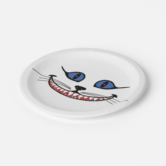 Cheshire Cat Smile Pappteller (Schrägansicht)