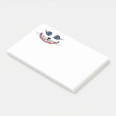 Cheshire Cat Smile  Post-it Klebezettel (angewinkelt)