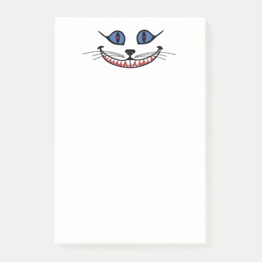 Cheshire Cat Smile  Post-it Klebezettel (Vorderseite)