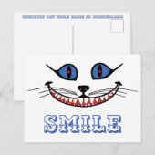 Cheshire Cat Smile Postkarte (Vorne/Hinten)