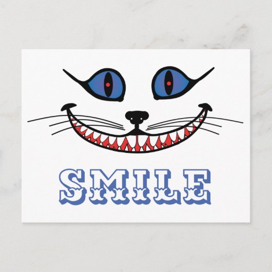 Cheshire Cat Smile Postkarte (Vorderseite)