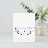 Cheshire Cat Smile Postkarte (Stehend Vorderseite)