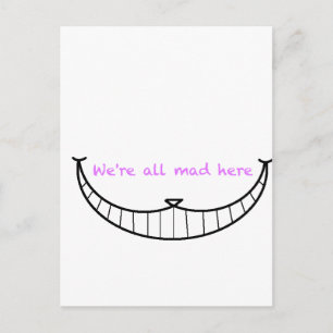 Cheshire Cat Smile Postkarte