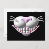 Cheshire Cat Smile Postkarte (Vorne/Hinten)
