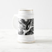 Cheshire Cat Stein Alice im Wunderland Bierglas (Vorderseite Links)