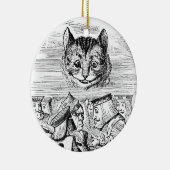Cheshire Cat Über der Königin Keramik Ornament (Rechts)