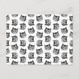 Cheshire Cat von Alice im Wunderland CUSTOM FARBE Postkarte
