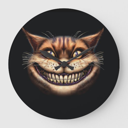 Cheshire Cat Wall Uhr (Vorderseite)