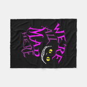 Cheshire Cat - waren alle hier Fleecedecke (Vorderseite (Horizontal))
