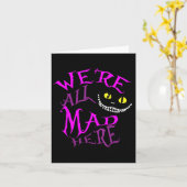 Cheshire Cat - waren alle hier Karte (Gelbe Blume)