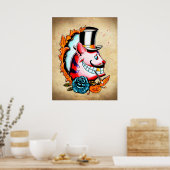 Cheshire Cat Wasserfarbe Poster (Küche)
