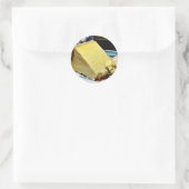 Cheshire Cheese Runder Aufkleber (Tasche)