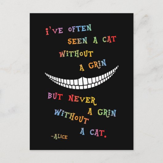 Cheshire Grin IV Postkarte (Vorderseite)
