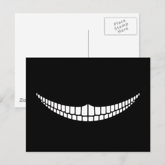 Cheshire Grin Postkarte (Vorne/Hinten)