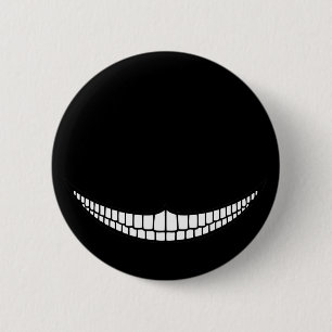 Cheshire-Grinsen Button