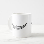 Cheshire-Grinsen Kaffeetasse (Vorderseite Links)