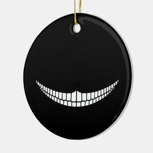 Cheshire-Grinsen Keramik Ornament (Links)