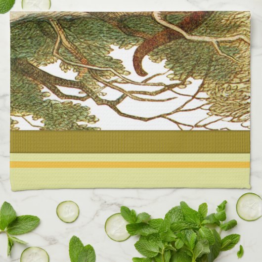 Cheshire-Katze 2 Geschirrtuch (Gefaltet)