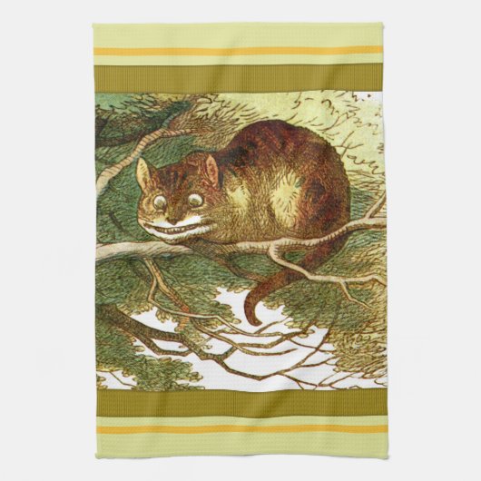 Cheshire-Katze 2 Geschirrtuch (Vertikal)