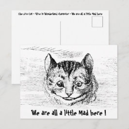 Cheshire-Katze - Alice im Wunderland Charakter Postkarte