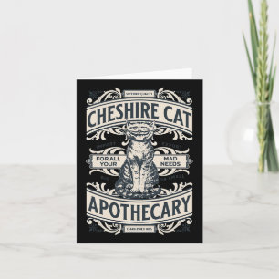 Cheshire-Katze - Alice im Wunderland Vintage-Buch Karte