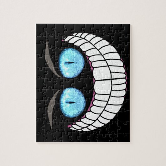 Cheshire-Katze - blaue Augen-Puzzlespiel Puzzle (Vertikal)