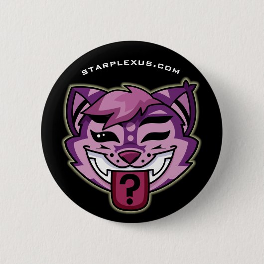 Cheshire-Katze buton Button (Vorderseite)