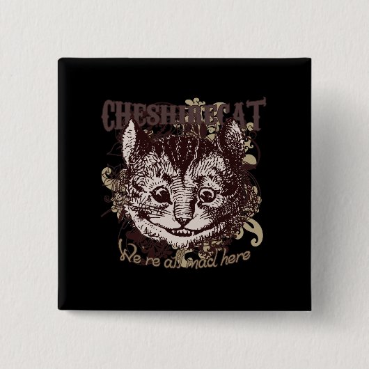 Cheshire-Katze Carnivale Art Button (Vorderseite)