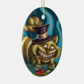 Cheshire-Katze Keramik Ornament (Rechts)