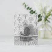 Cheshire-Katze - Postkarte (Stehend Vorderseite)