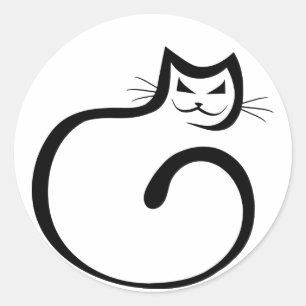 Cheshire-Katze Runder Aufkleber