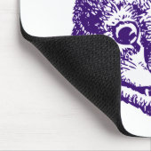 Cheshire-Katze schwärzte Lila mit Tinte Mousepad (Ecke)