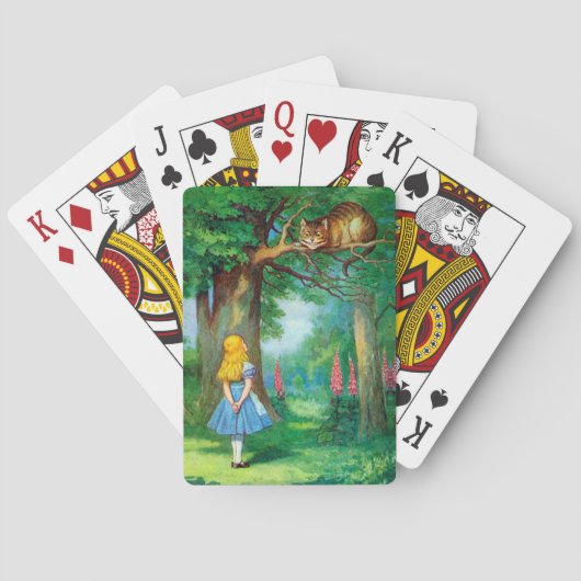 Cheshire-Katze Spielkarten (Rückseite)