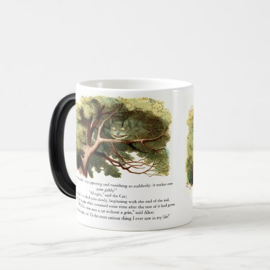 Cheshire-Katze (Verschwinden) Verwandlungstasse (Vorderseite Links)