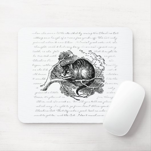 Cheshire-Katze - wir sind alle hier wütend Mousepad (Mit Mouse)