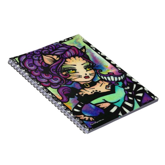 Cheshire-Katzen-Alice im Notizblock (Rechte Seite)