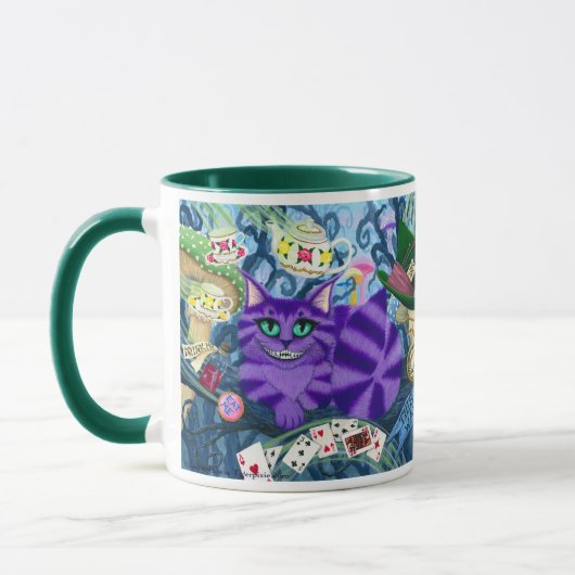 Cheshire-Katzen-Alice im Tasse (Links)