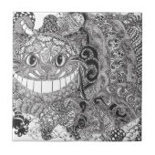 Cheshire-Katzen-Entwurf Fliese (Vorderseite)