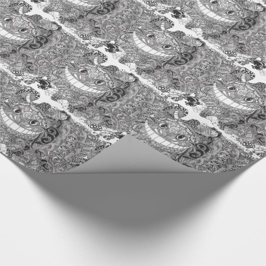 Cheshire-Katzen-Entwurf Geschenkpapier (Ecke)