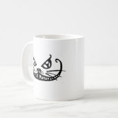 Cheshire-Katzen-Grinsen Kaffeetasse (Vorderseite Links)