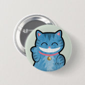 Cheshire-Katzen-Knopf Button (Vorne & Hinten)