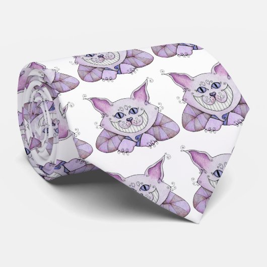 Cheshire-Katzen-Krawatte Krawatte (Gerollt)