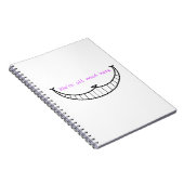 Cheshire-Katzen-Lächeln Notizblock (Rechte Seite)