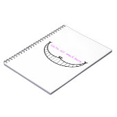 Cheshire-Katzen-Lächeln Notizblock (Linke Seite)